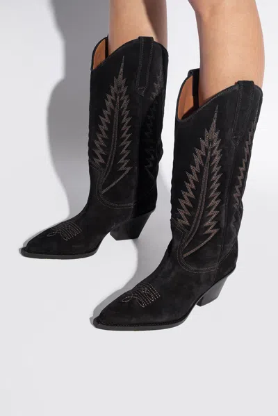 Paris Texas ‘rosario' Heeled Cowboy Boots In Black
