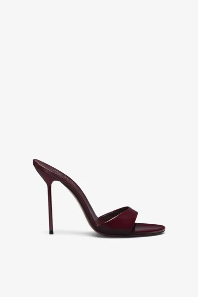 Paris Texas Rouge Noir Patent Leather Mules In Burgundy