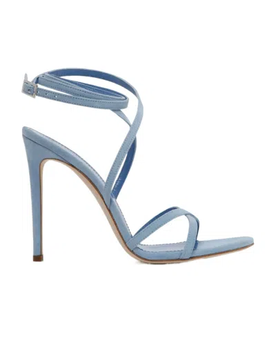 Paris Texas Round-headed High-heeled Sandals In Blue
