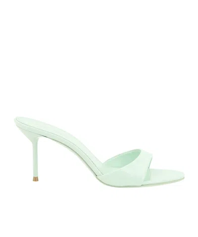 Paris Texas Round-headed High-heeled Sandals In White