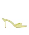 Paris Texas Round-headed High-heeled Sandals In Yellow