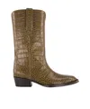Paris Texas Round Toe Boots In Brown