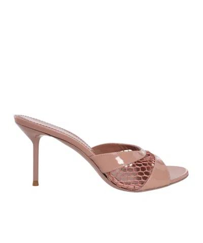 Paris Texas Round Toe High Heel Sandals In Pink