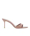 Paris Texas Round-toed High-heeled Sandals In Pink