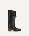 Paris Texas Roxanne Leather Knee-high Boots In Black