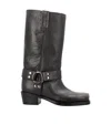 Paris Texas Boot Roxy With Distressed Finish In Black