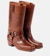 Paris Texas Roxy 45 Leather Biker Boots In Brown