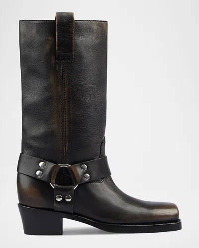 Paris Texas Roxy 45mm Leather Boots In Brown