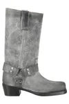 Paris Texas Roxy 40mm Leather Boots In Grey
