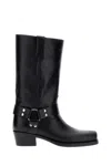 Paris Texas Roxy Boot Texan Boots In Black Leather In Black