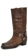 Paris Texas Roxy Distressed Leather Biker Boots