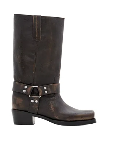 Paris Texas Roxy Brushed Boots Heel 45 In Brown