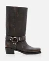 Paris Texas Roxy Brushed Leather Boots In Grey