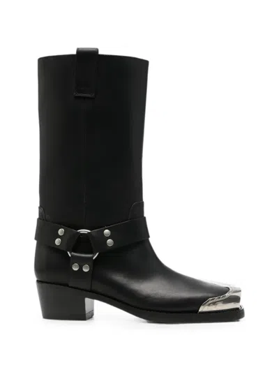 Paris Texas Roxy Metal-toe Boots In Black