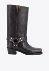 Paris Texas Roxy Boot Texan Boots In Black Leather In Black