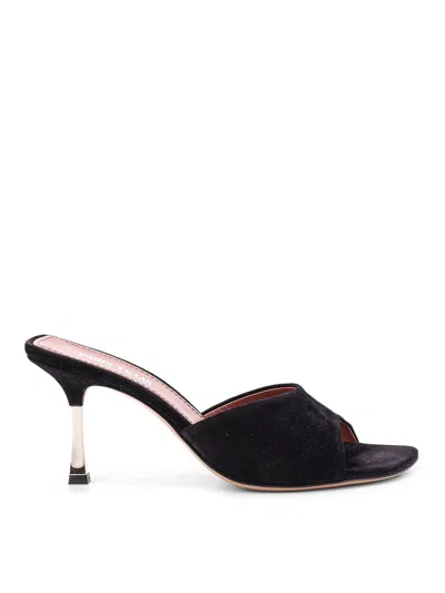 PARIS TEXAS BLACK SANDALS