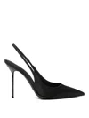 Paris Texas Slingback Pumps Pointed Toe Design In Black