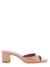 Paris Texas Block Heel Open Toe Sandals Lara In Pink