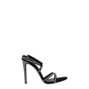 Paris Texas Ladies Black Rock Diamond Holly Zoe Strap Sandals