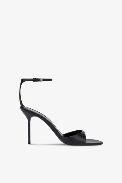 PARIS TEXAS SANDALS IN BLACK LEATHER