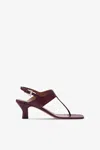 Paris Texas Sandals In Rouge Noir Leather