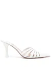 Paris Texas Nadia 85 Cutout Leather Mules In Multicolor