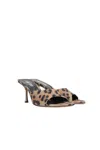 Paris Texas Lorena Suede Sandals With Animalier Printed In Natural Leopard