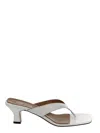 Paris Texas Portofino Embossed Mules In White
