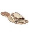 Paris Texas Sanremo Python Embossed Flat Sandals In Multi