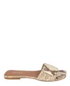 Paris Texas Sanremo Python Embossed Flat Sandals In Multi