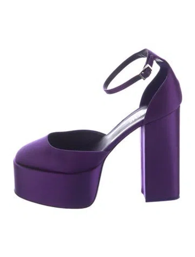Pre-owned Paris Texas Satin Pumps In Purple