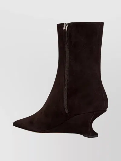 Paris Texas Sculptural Wedge Ankle Boot Design In Multi