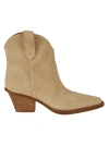 Paris Texas Sedona Ankle Boots In Beige