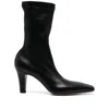 Paris Texas 80mm Leather Boots In Black