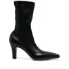Paris Texas 80mm Leather Boots In Black
