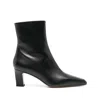 Paris Texas Lavinia Leather Ankle Boots In Black