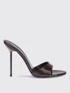 Paris Texas 105mm Lidia Patent Leather Mules In Black