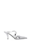 Paris Texas Silver Laila Mule Shoes