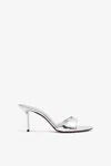 Paris Texas Lidia Mirrored-leather Sandals In Silver
