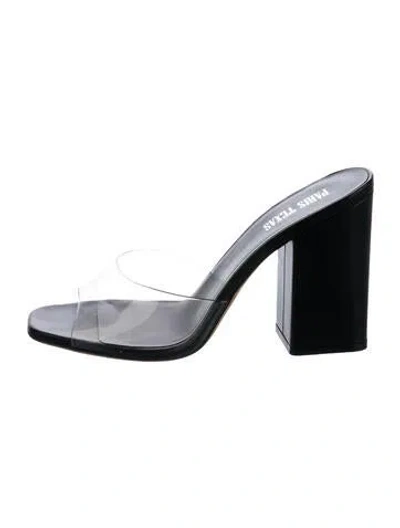 Pre-owned Paris Texas Slides In Black