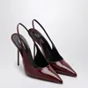 Paris Texas Slingback Lidia Rouge Noir In Patent Leather In Red