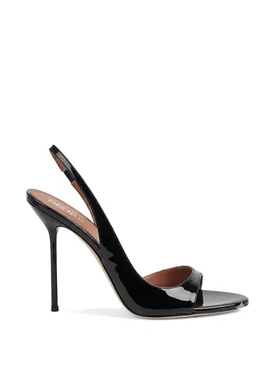 Paris Texas Slingback Open-toe Pumps In Black
