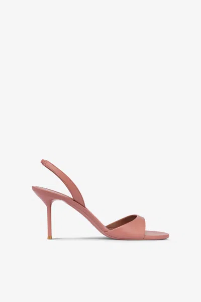 Paris Texas Slingback Sandals In Texas Rose Leather