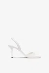 Paris Texas Slingback Sandals In White Leather