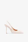 Paris Texas Slingbacks In Ivory Patent Leather In Ivory