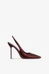 Paris Texas Patent Leather Lidia Slingback Pumps 105 In Maroon