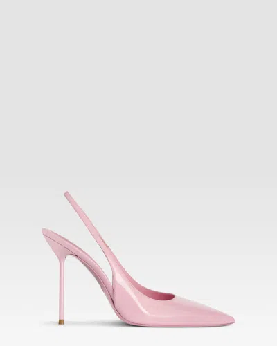 Paris Texas Lidia Slingback Pumps Patent Pointed Toe In Pink