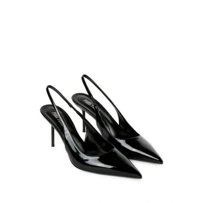 Paris Texas Slingbacks Lidia 70 En Cuir Vernis In Black