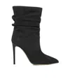 Paris Texas Stiletto Slouchy 110mm Ankle Boots In Black