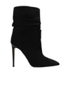 Paris Texas Stiletto Slouchy 110mm Ankle Boots In Black